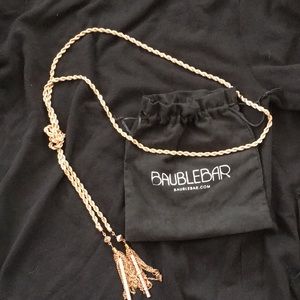 Rose gold rope necklace